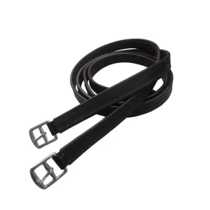 Acciones de estribo negro Biothane forradas de Piel de ternera Pariani