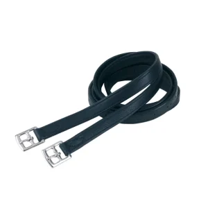 Acciones de estribo negro de Nylon forradas de Piel de ternera Pariani Moda