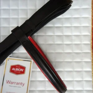 Albion KB Cabezada Inglesa Charol Rubí Rienda Simple