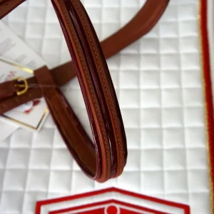 Albion KB Cabezada Inglesa Doble Charol Burdeos Rienda Simple En línea ahora