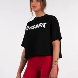 Baggy Oversize CrossFit® Crop top black