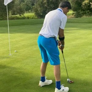 Bermudas técnicas golf azules, hombre Venta en línea