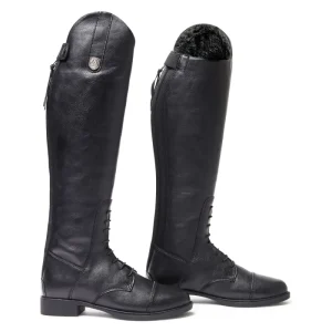 Botas de equitación de niños negro Veganza Winter Young Mountain Horse