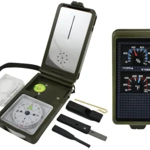 Brújula multifunción supervivencia 10 elementos