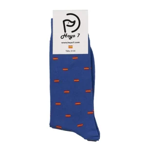 Calcetines azules con bandera de España