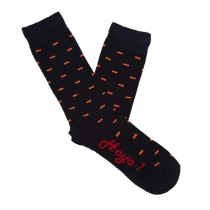 Calcetines con bandera de España, azul oscuro