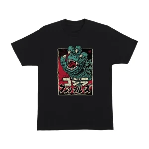 Camiseta Santa Cruz Godzilla Hand Front Black
