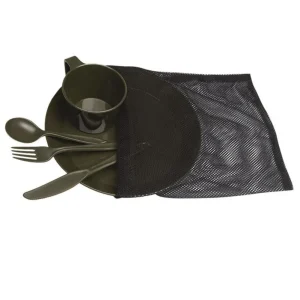 CAMP-SET (TELLER,TASSE,BESTECK) KST.OLIV