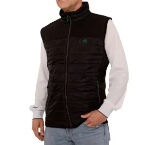 Chaleco acolchado y ligero de hombre. Negro