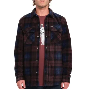 Chaqueta Volcom Bowered Fleece LS Merlot En línea ahora