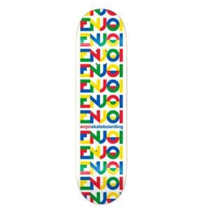 Enjoi All Caps White Hybrid 8″ Tabla de Skate