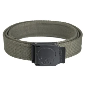 GÜRTEL SKULL 40MM OLIV