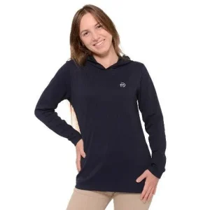 Hoodie Mujer. Algodón orgánico. Azul marino Navy