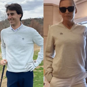 Jersey cuello pico lana gris, UNISEX