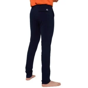 Pantalón elástico de invierno, color azul marino, hombre