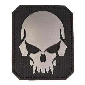 PATCH 3D SKULL PVC M.KLETT SCHWARZ