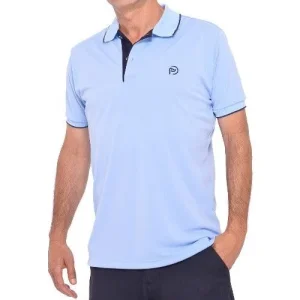 Polo técnico golf celeste hombre