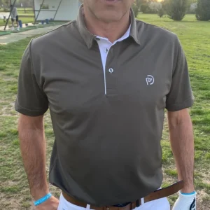 Polo técnico golf kaki hombre, camisero En línea ahora