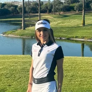 Polo técnico golf Silueta, blanco, mujer