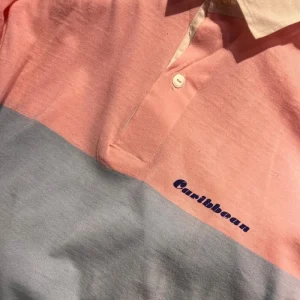 Polos Caribbean Vintage Bicolor Rosa/Celeste Oferta