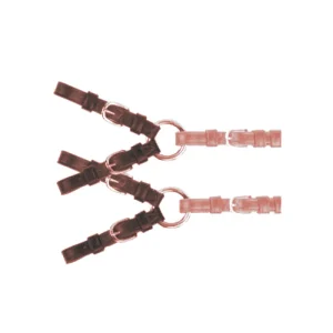 Puentes de cuero marrón oscuro Ajustables para riendas Pariani