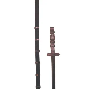 Riendas maron oscuro de Lona con Topes Continental con hebillas de acero Niquel 3/4″ Pariani Venta en línea