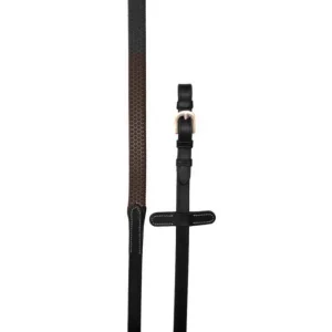 Riendas marrón oscuro de Goma con hebillas de acero niquel 5/8″ Pariani Oferta