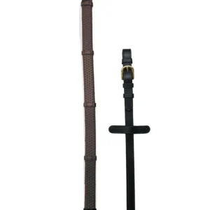Riendas marrón oscuro de Goma con Topes 5/8″ Pariani en oferta