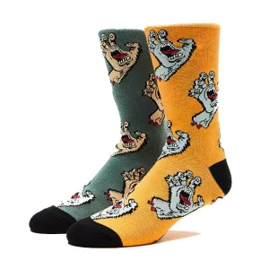 SANTA CRUZ NICKEL MANGO VINTAGE IVY SOCKS PAK 2- Calcetines