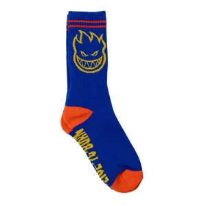 Spitfire Bighead Socks – Blue/Yellow/Red