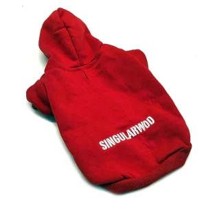 SUDADERA PARA PERRO ROJO M