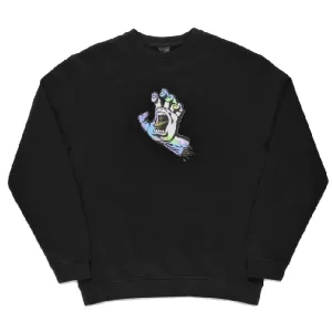 Sudadera Santa Cruz Crew Holo Screaming Hand Front Black En línea ahora