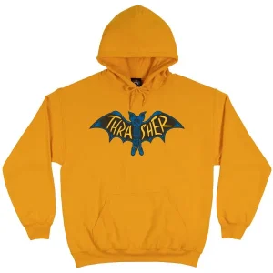 Sudadera Thrasher Bat Hood Gold