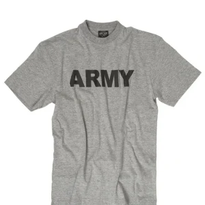 T-SHIRT M.DRUCK ‘ARMY’ GRAU