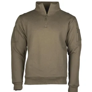TACTICAL SWEATSHIRT M.ZIPPER RANGER GREEN
