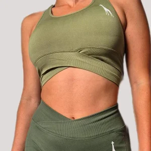 Top Double Vee Girafe green